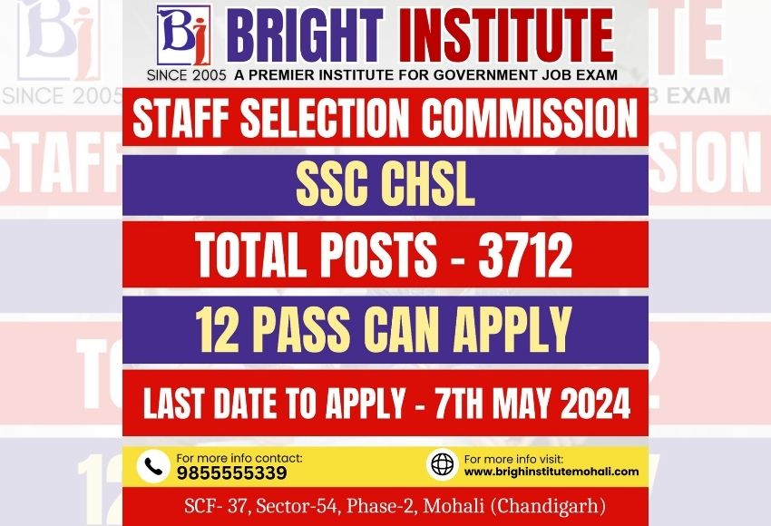 SSC CHSL 2024 Notification OUT, Apply Online, Exam Date, Eligibility, Pattern & Syllabus