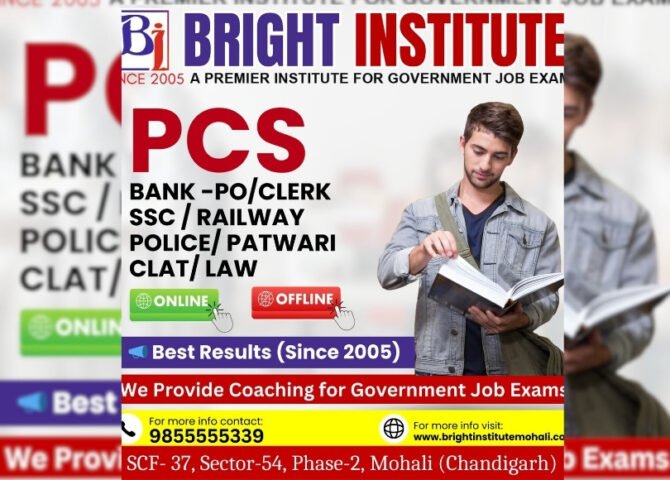 Punjab PCS Notification 2025 - Bright Institute Mohali