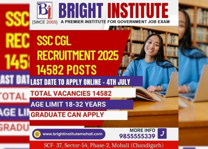 SSC CGL 2025 Notification - Bright Institute Mohali