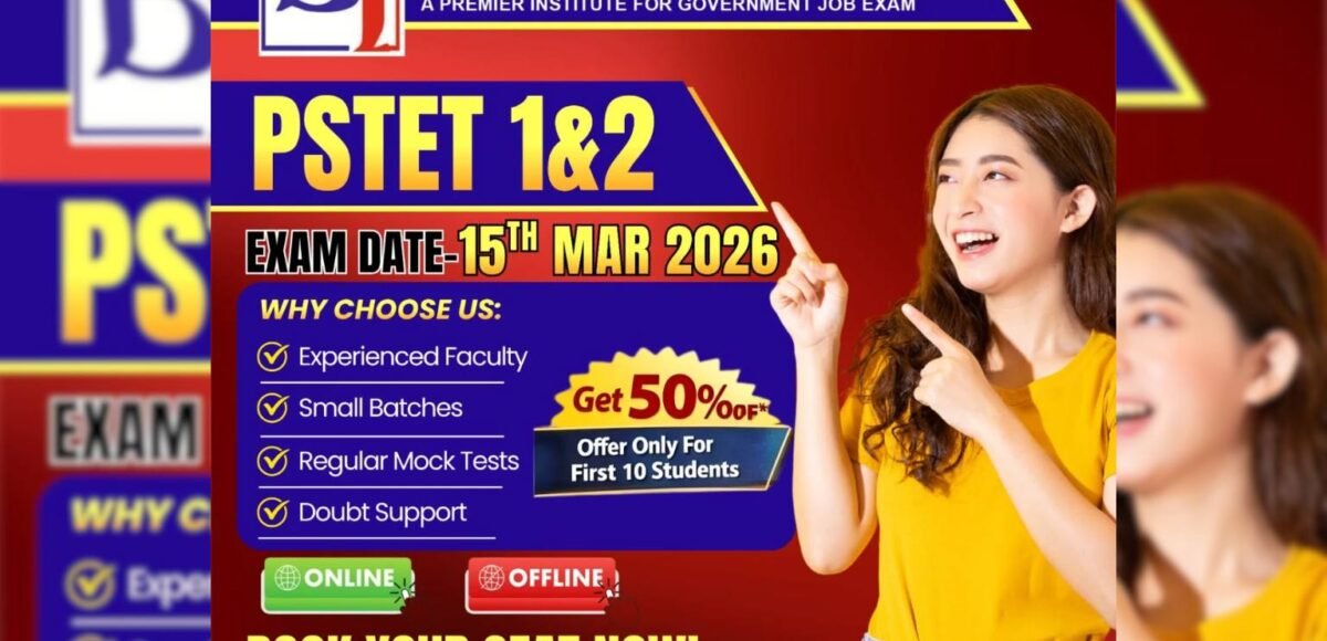 PSTET 2026 Notification - Bright Institute Mohali