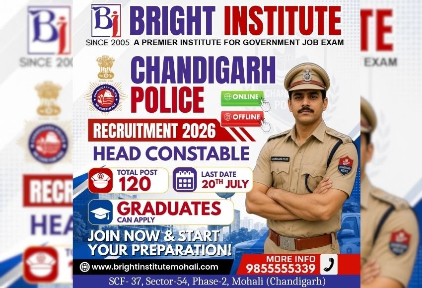 Chandigarh Police Recruitment 2026 - Bright Institute Mohali