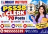 PSSSB Clerk Recruitment 2026 - Bright institute Mohali